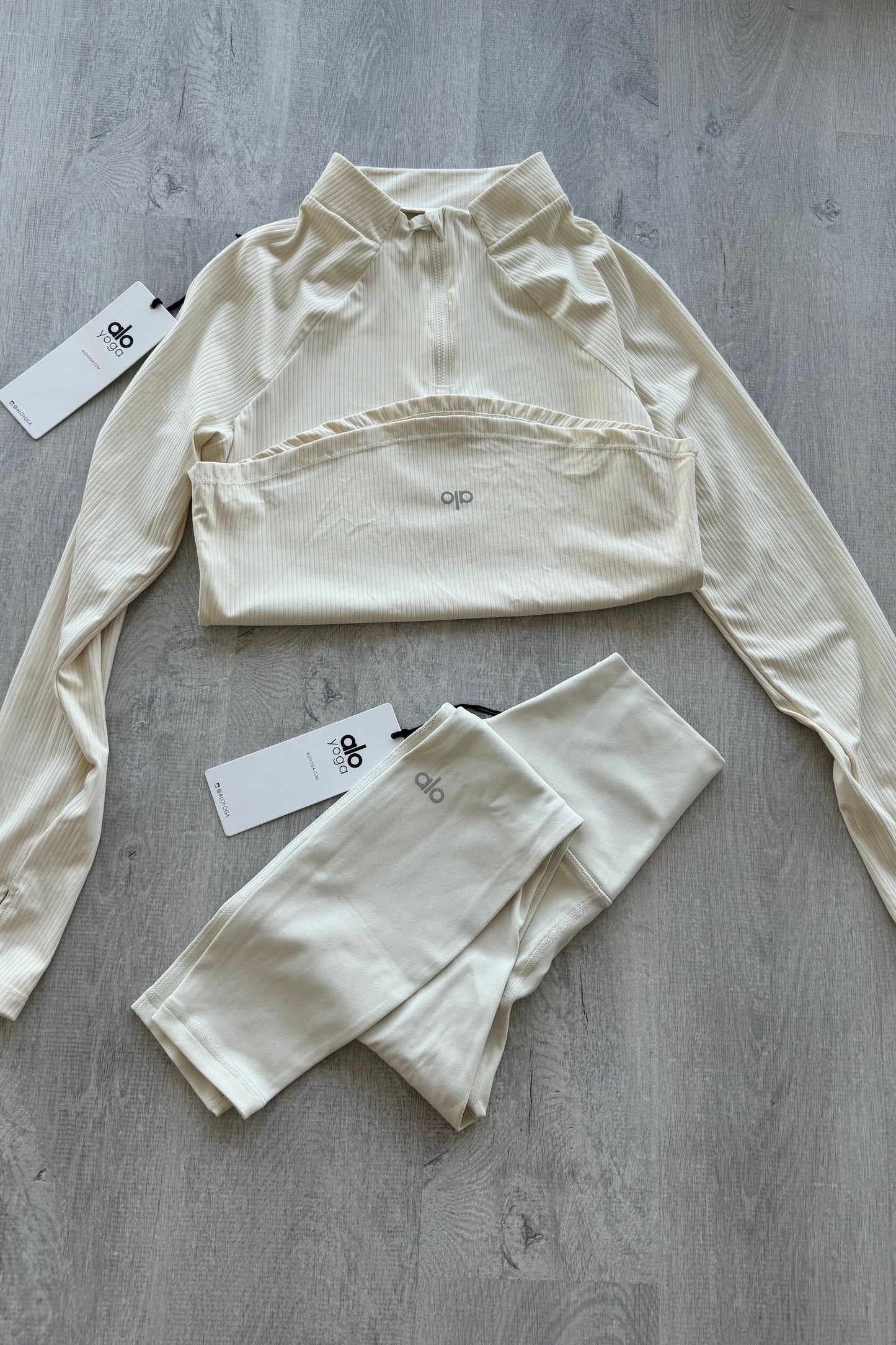Ribbed 1/2 Zip Pullover (Top Only)