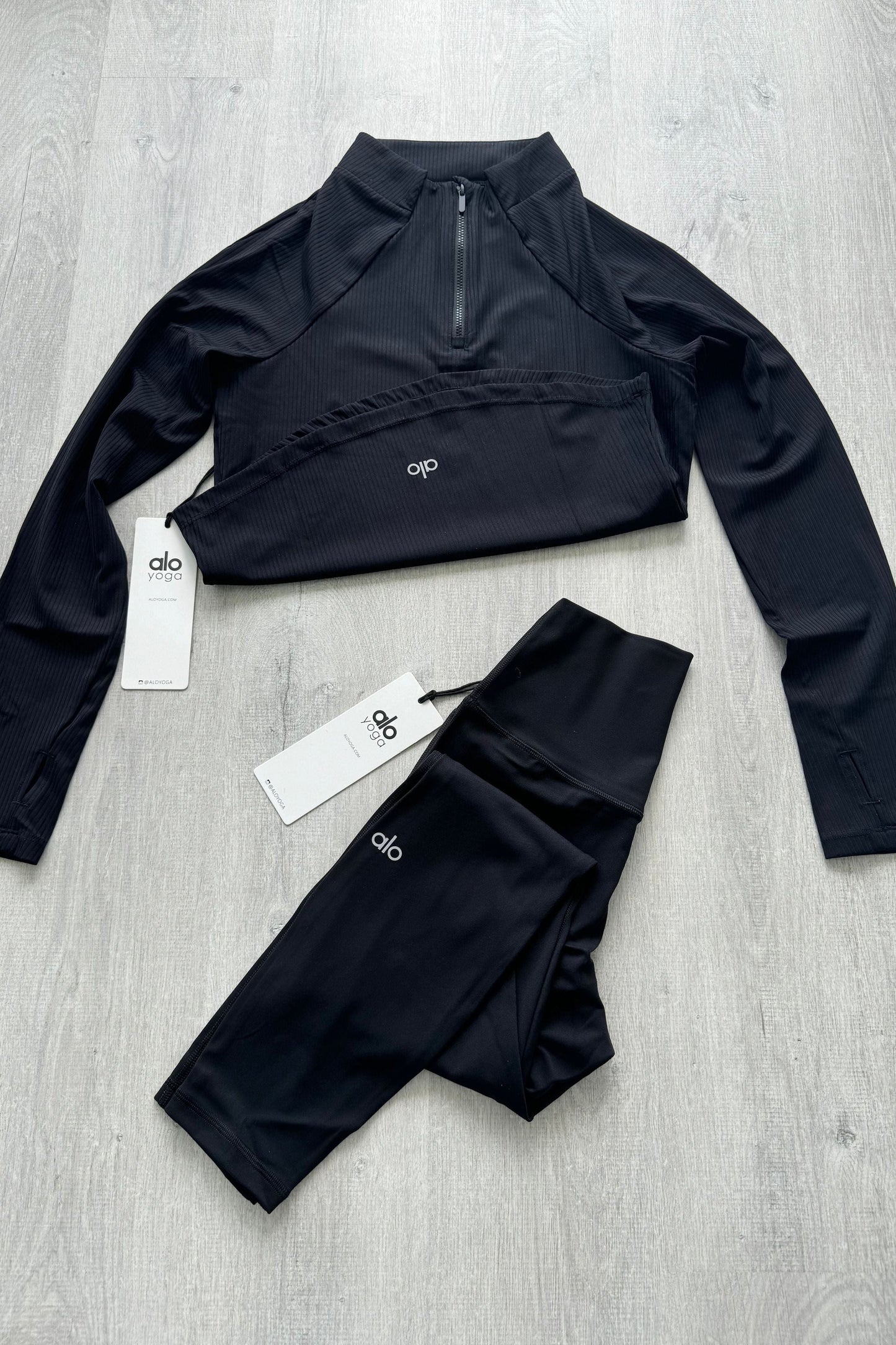 Ribbed 1/2 Zip Pullover (Top Only)